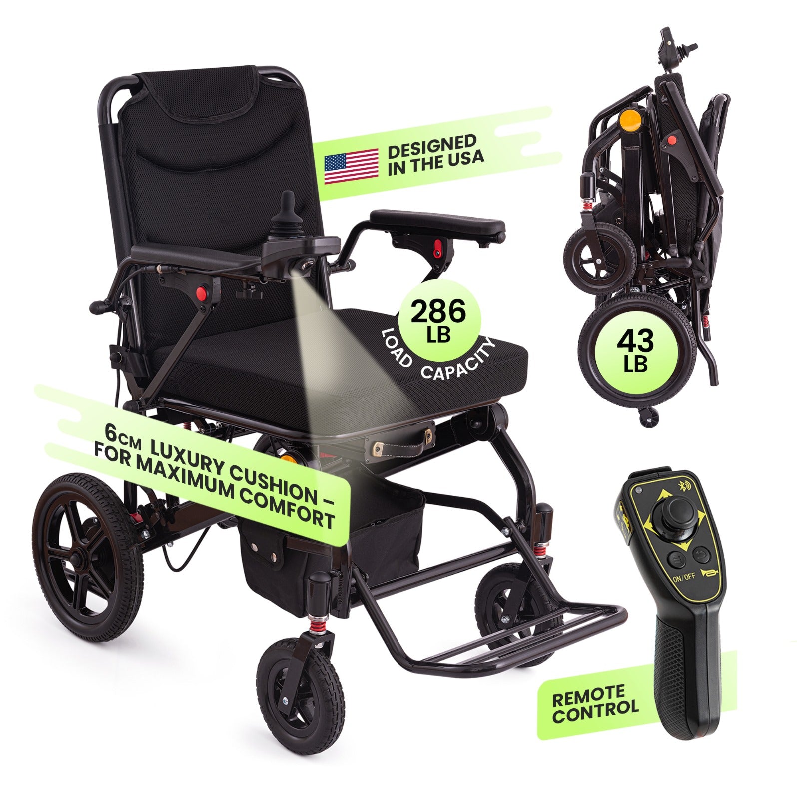 Wayfinder HR | Remote-Controlled Electric Wheelchair
